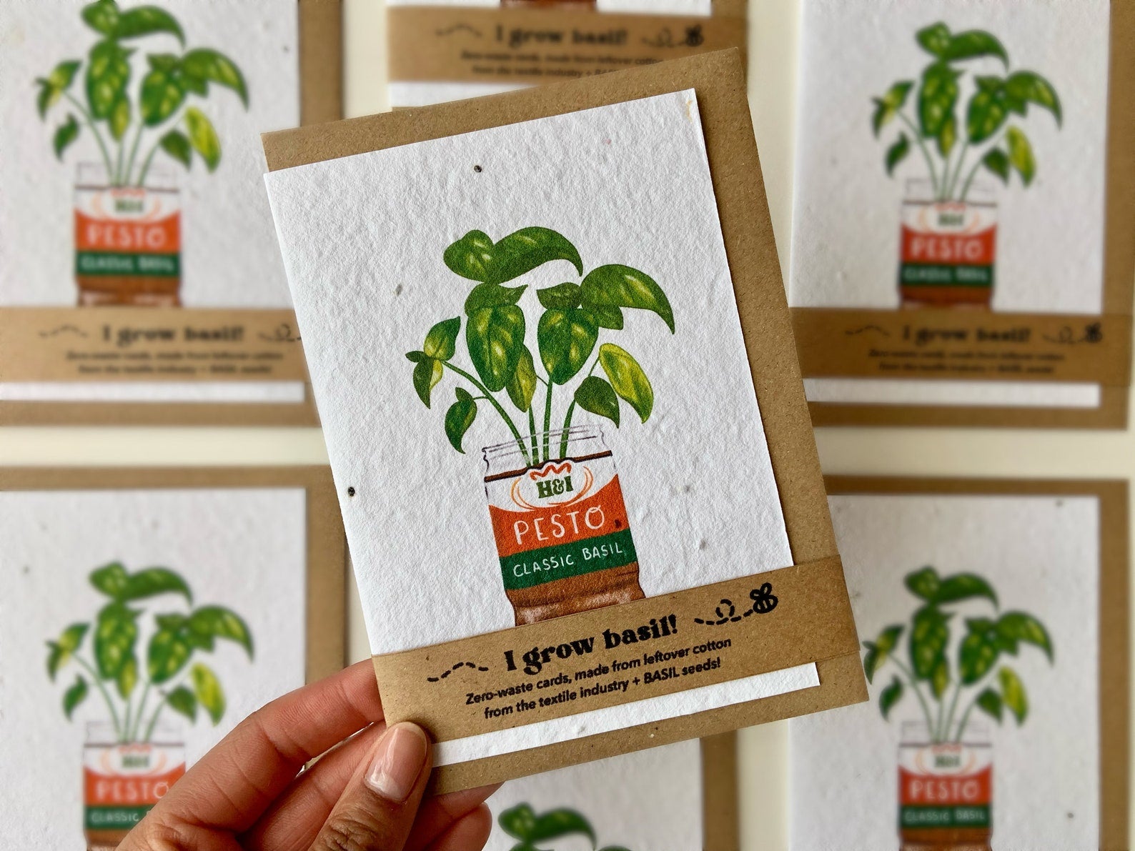 Basil Seed Card by Honey and Incense